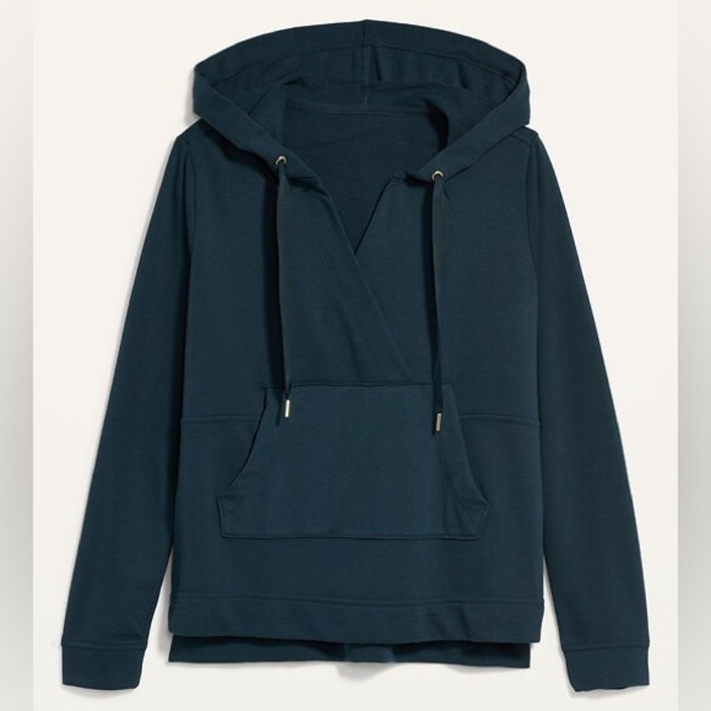 Old Navy Loose Cross-Front French-Terry Hoodie - Size 2X - Picture 2 of 10